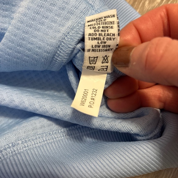 Straight Down Women’s Zip Up Eliza Jacket Hoodie Blue Waffle Golf Active- Large - Picture 9 of 13